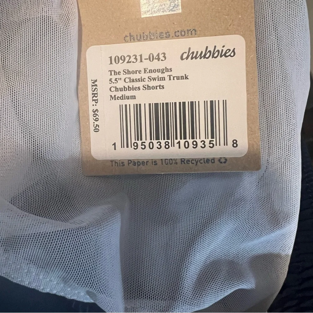 Chubbies The Shore Enoughs 5.5” Classic Swim‎ Trunk New With Tags